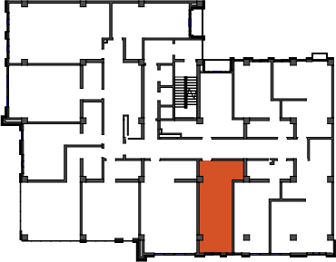 location of the building in the complex