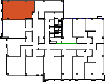 location of the building in the complex