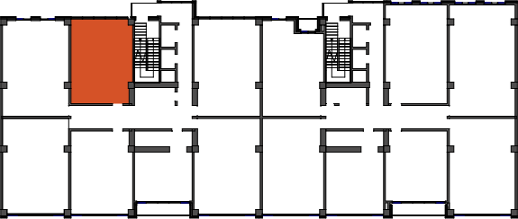 location of the building in the complex