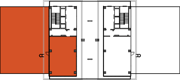 location of the building in the complex