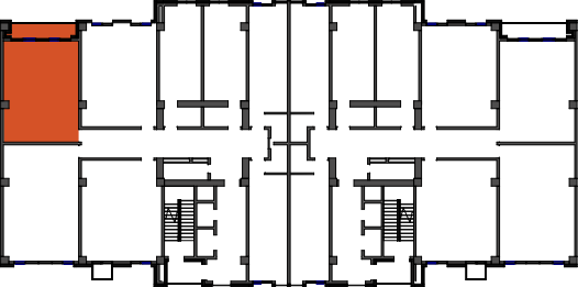 location of the building in the complex