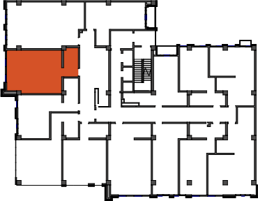 location of the building in the complex