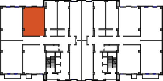 location of the building in the complex