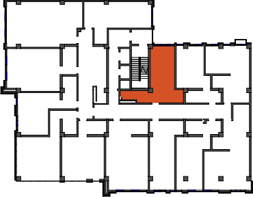 location of the building in the complex