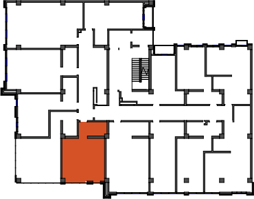 location of the building in the complex