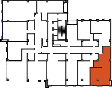 location of the building in the complex