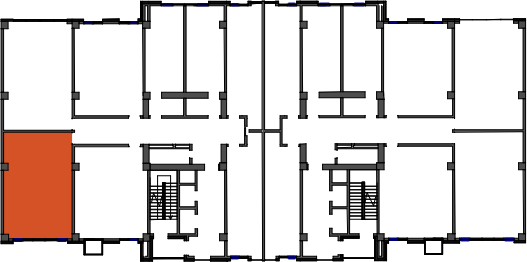 location of the building in the complex
