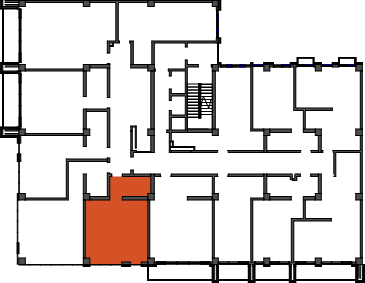 location of the building in the complex