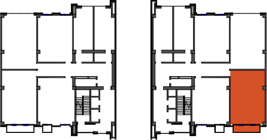 location of the building in the complex