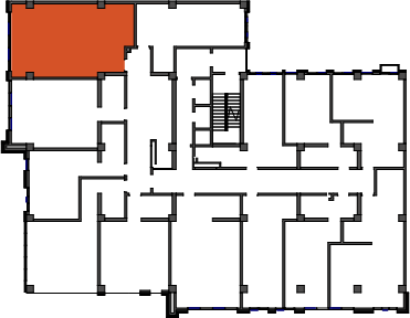 location of the building in the complex