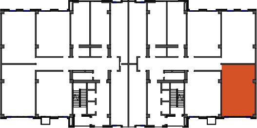 location of the building in the complex
