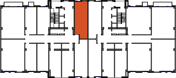 location of the building in the complex