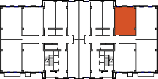location of the building in the complex