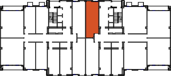 location of the building in the complex