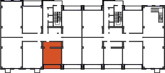 location of the building in the complex