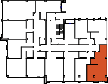 location of the building in the complex