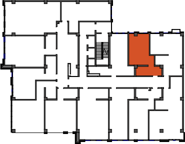 location of the building in the complex