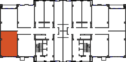location of the building in the complex