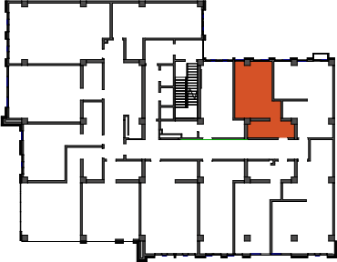location of the building in the complex
