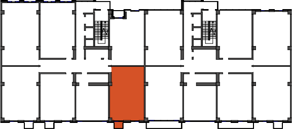 location of the building in the complex