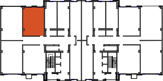location of the building in the complex