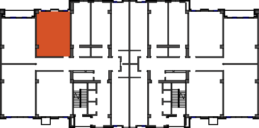 location of the building in the complex
