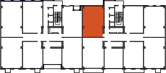 location of the building in the complex