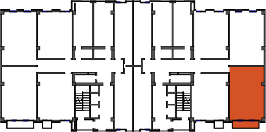 location of the building in the complex