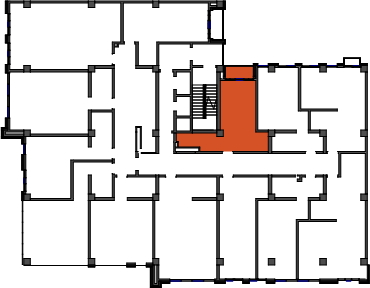 location of the building in the complex