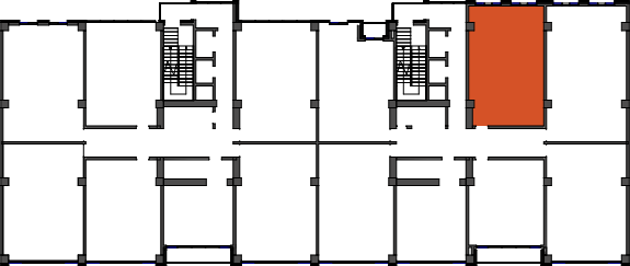 location of the building in the complex