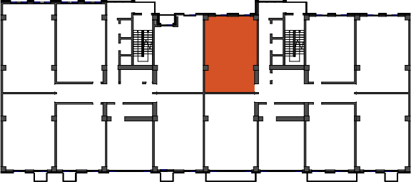 location of the building in the complex