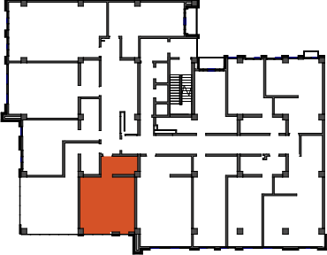 location of the building in the complex
