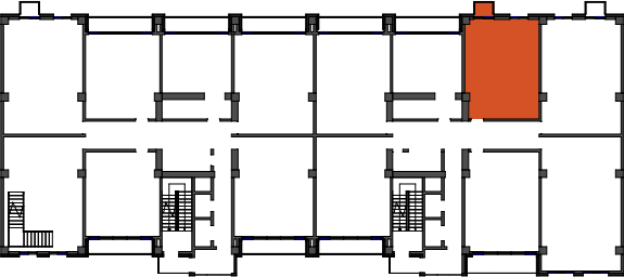 location of the building in the complex
