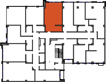 location of the building in the complex