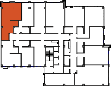 location of the building in the complex