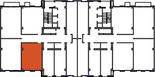 location of the building in the complex