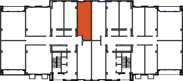 location of the building in the complex
