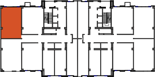location of the building in the complex