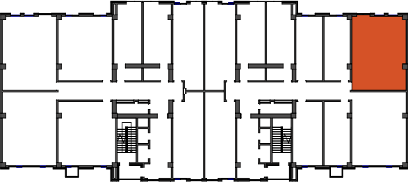 location of the building in the complex