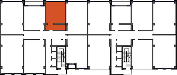 location of the building in the complex