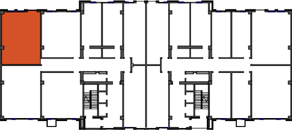 location of the building in the complex