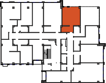 location of the building in the complex