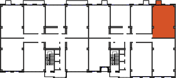 location of the building in the complex