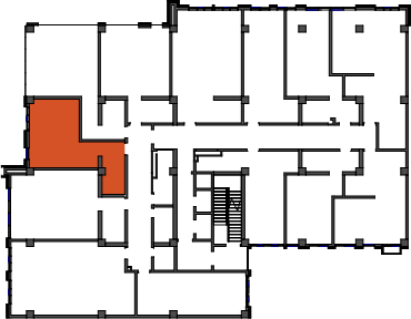 location of the building in the complex
