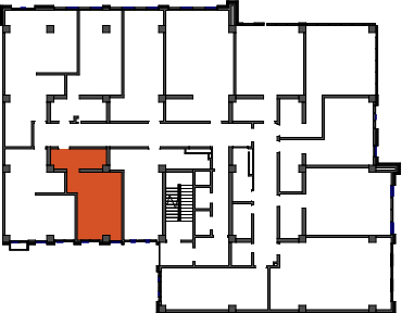 location of the building in the complex