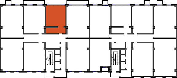 location of the building in the complex
