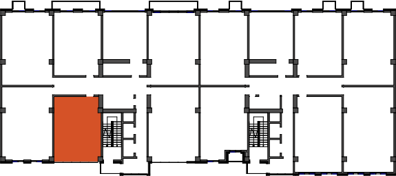 location of the building in the complex