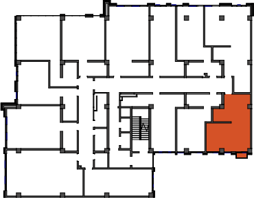 location of the building in the complex