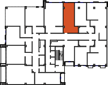 location of the building in the complex