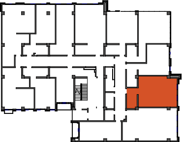 location of the building in the complex